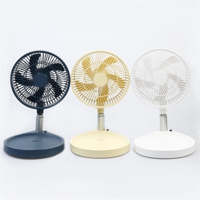 Hebronfan Large Battery Operated Rechargeable Stand Air Folding Telescopic Fan