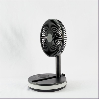 HEBRONFAN Pedestal Table Fan Multifunction Desktop Cooling  Rechargeable with Remote Control