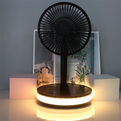 360 Adjustable Portable Foldable Fan Free Standing Custom With LED