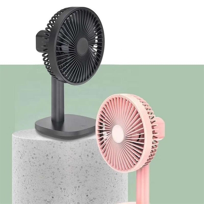 HEBRONFAN Rechargeable Table Fans Alloy Steel Button Control 2 Speeds