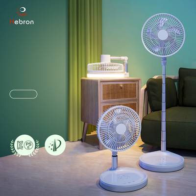 9 Inch Portable Foldable Fan 10000mAh Battery Folding Table Fan With Led Light
