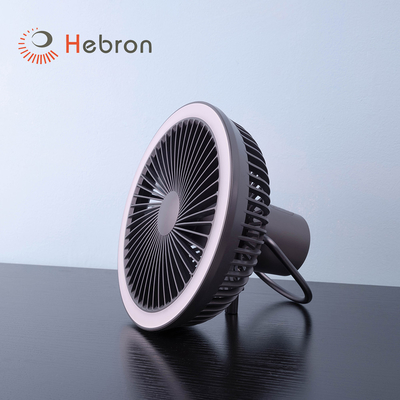 Mini USB Rechargeable Ceiling Fan Desktop 7800mAh Battery LED Light