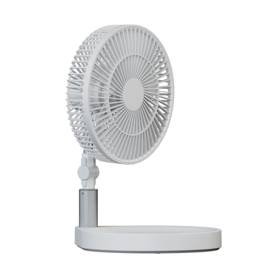 Rechargeable Folding Pedestal Fan Portable USB Handheld Stand With LED Light