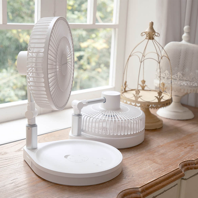 4 Speed Wind Speed USB Rechargeable Fan Oscillating Foldable Desk Table Adjustable Fan