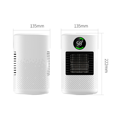 ABS PC Anti Flaming Ceramic Electric Heater With 50 Degree Swivel Head