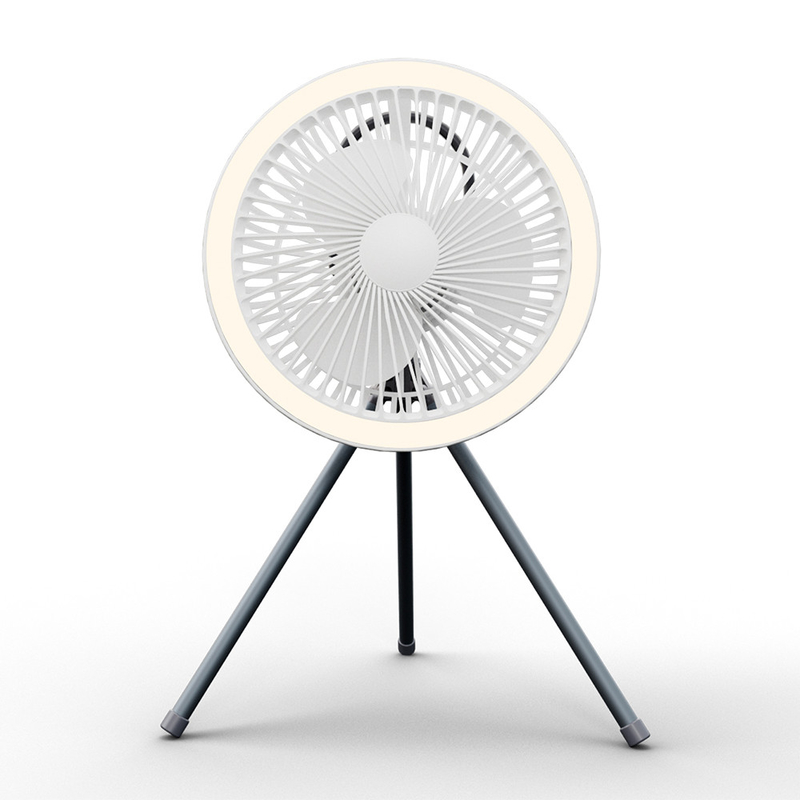 Outdoor Portable Tripod Floor Fan Battery Powered Camping Electric Ceiling Fan